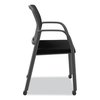 Hon Nucleus Series Recharge Guest Chair, Up to 300 lb, 17.62" Seat Height, Black Seat/Back, Black Base HONNR6FMC10P71